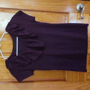 Purple ruffles top